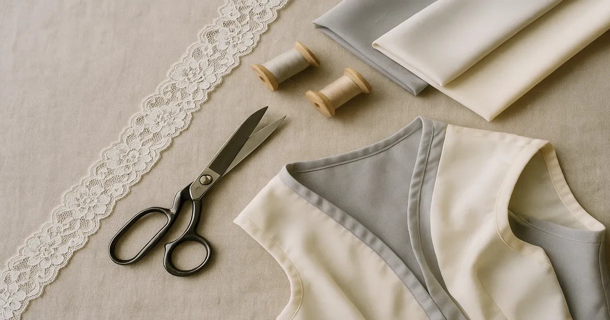 How to Line a Garment and Add Lace Trim: Full Guide