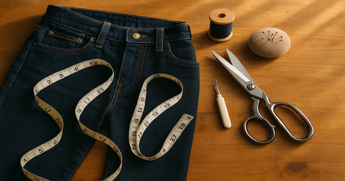 How to Sew Jeans Waist Smaller: 3 Methods